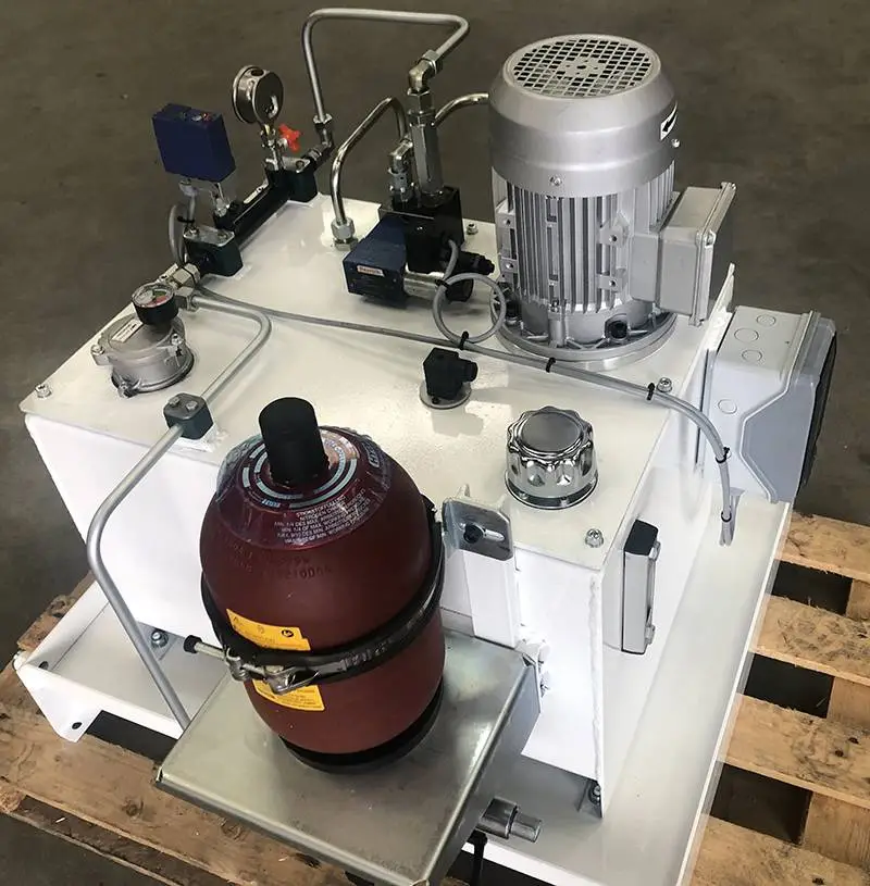Conception et réalisation de systèmes hydrauliques complets pour l'industrie de 1,5 kW à 800 kW